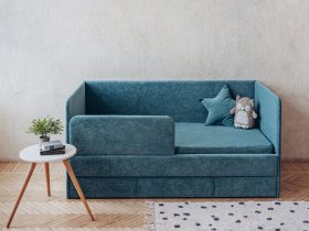 Диван-кровать Happy (бирюзовый) в Новом Тартасе - novyj-tartas.mebel-nsk.ru | фото