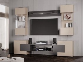 Гостиная Фэнтези (кашемир/графит) в Новом Тартасе - novyj-tartas.mebel-nsk.ru | фото