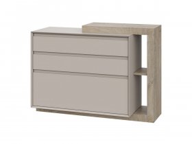 Комод 1200 22 J-Э Этна (дуб эндгрей/кашемир) в Новом Тартасе - novyj-tartas.mebel-nsk.ru | фото