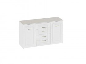 Комод 4 ящ 2 дв Манхэттен спальня в Новом Тартасе - novyj-tartas.mebel-nsk.ru | фото
