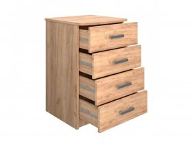 Комод Км008.1 Ирина (дуб крафт золотой) в Новом Тартасе - novyj-tartas.mebel-nsk.ru | фото