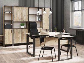 Комплект Гермес лофт (дуб крафт серый) в Новом Тартасе - novyj-tartas.mebel-nsk.ru | фото