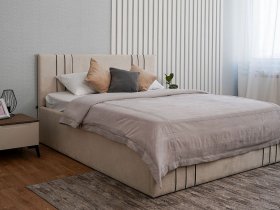 Кровать двуспальная 1,8м с подъем. мех. Леванте в Новом Тартасе - novyj-tartas.mebel-nsk.ru | фото