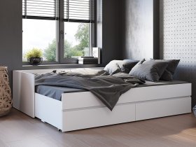 Кровать-трансформер Симпл КР-51 (белый) в Новом Тартасе - novyj-tartas.mebel-nsk.ru | фото