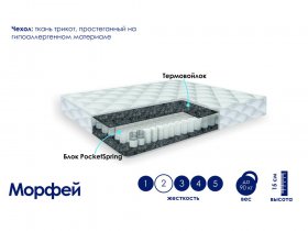 Матрас Морфей (жаккард) в Новом Тартасе - novyj-tartas.mebel-nsk.ru | фото