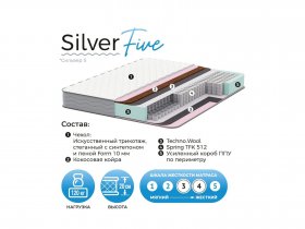 Матрас Silver Five в Новом Тартасе - novyj-tartas.mebel-nsk.ru | фото