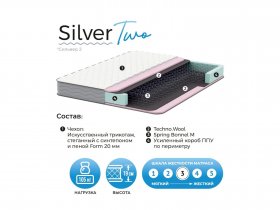Матрас Silver Two в Новом Тартасе - novyj-tartas.mebel-nsk.ru | фото