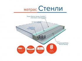 Матрас Стенли в Новом Тартасе - novyj-tartas.mebel-nsk.ru | фото