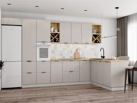 Модульная кухня Фенис (3Д тирамису) в Новом Тартасе - novyj-tartas.mebel-nsk.ru | фото