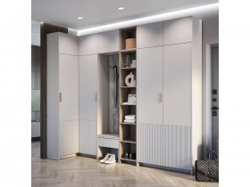 Модульная прихожая Пандора (кашемир/MF03) в Новом Тартасе - novyj-tartas.mebel-nsk.ru | фото
