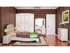 Модульная спальня Каролина в Новом Тартасе - novyj-tartas.mebel-nsk.ru | фото