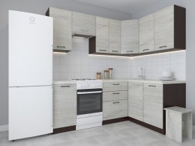 Модульная угловая кухня 1,4м*2,1м Лада (пикард) в Новом Тартасе - novyj-tartas.mebel-nsk.ru | фото