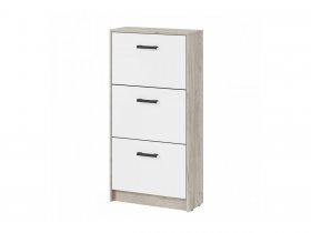 Обувница ОБ-2 Вега (дуб крафт серый/белый) в Новом Тартасе - novyj-tartas.mebel-nsk.ru | фото