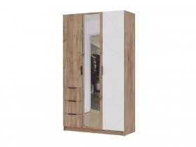 Шкаф трехстворчатый 1200 ШК-03 Орегон в Новом Тартасе - novyj-tartas.mebel-nsk.ru | фото
