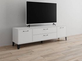 Тумба под ТВ Парус-13 (белый) в Новом Тартасе - novyj-tartas.mebel-nsk.ru | фото